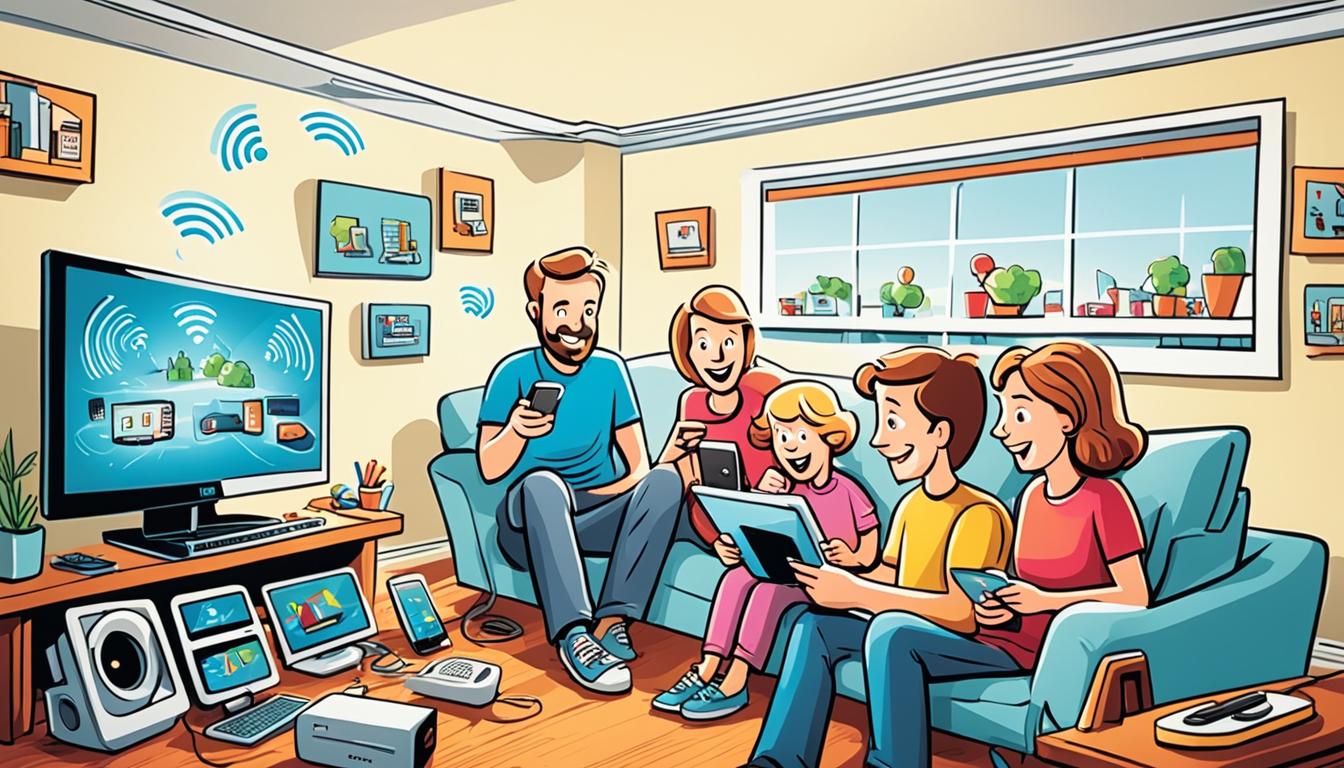評估家居無線寬頻對於大型家庭的適用性
