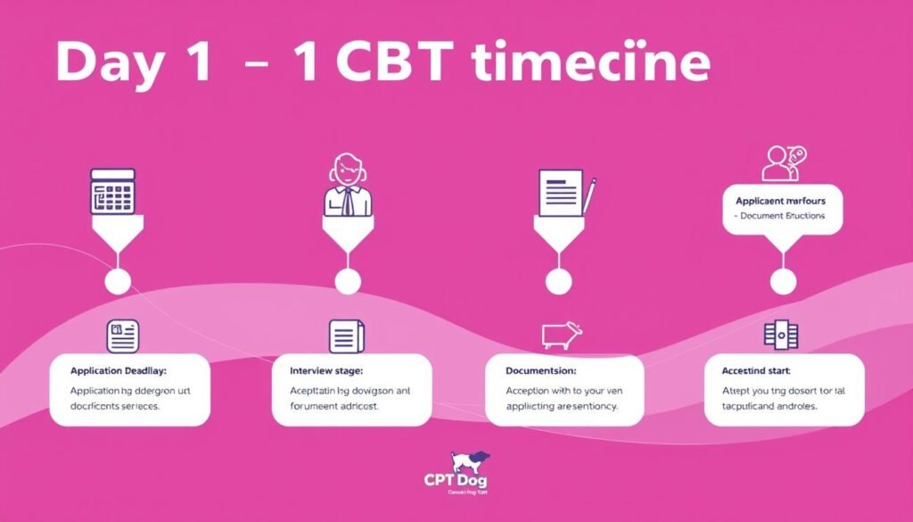 Day 1 CPT MBA Admission Timeline